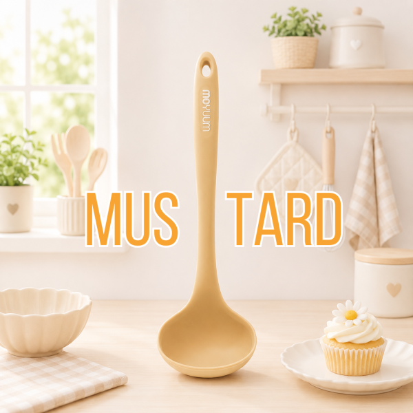 Baby Food Scoop กระบวยซิลิโคนพรีเมียม สี Mustard