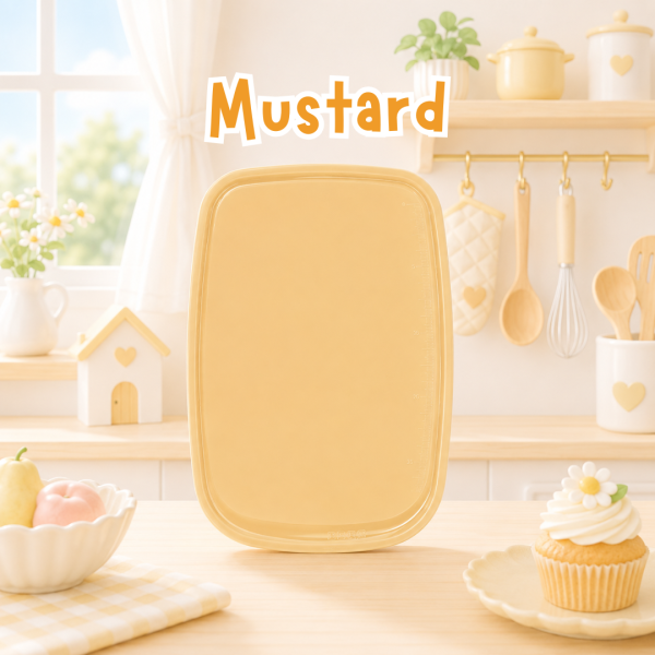 Baby Food Cutting Board เขียงซิลิโคนพรีเมียม สี Mustard