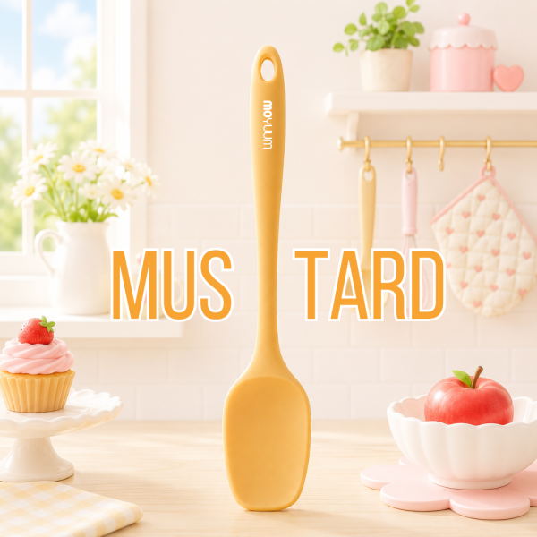 Baby Food Spatula สปาตูล่าซิลิโคนพรีเมียม สี Mustard