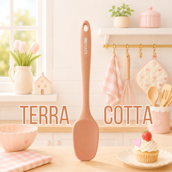 Baby Food Spatula สปาตูล่าซิลิโคนพรีเมียม สี Terra Cotta