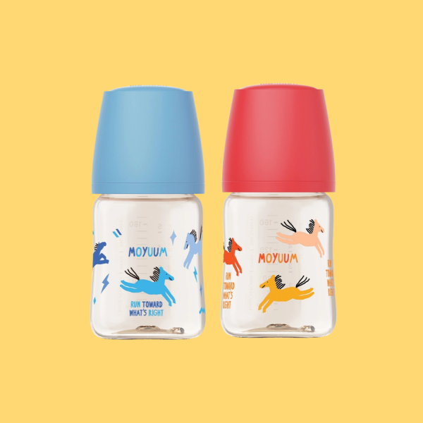 Gen3 ขวดนมเด็ก Premium PPSU โมยูม ALL IN ONE ขนาด 170ML (ลาย Dream Pony) พร้อมจุกนม Stage 1 0-3 เดือน สี Red-Blue