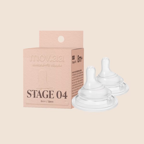 จุกนมซิลิโคน STAGE 4 NATURAL-FIT (1เซต : 2 ชิ้น) ระดับช่วงวัย +8 เดือน