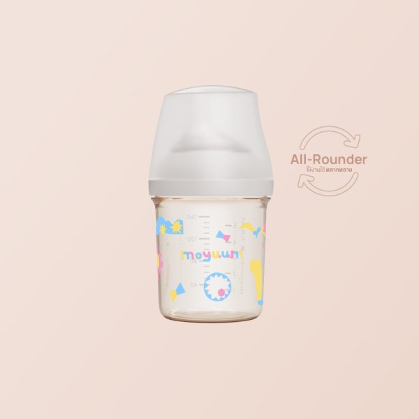 ขวดนมเด็ก PPSU ALL IN ONE ขนาด 160ML (สีขาว) พร้อมจุก stage 1 สำหรับ 1-3 เดือน