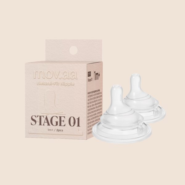 จุกนมซิลิโคน STAGE 1 NATURAL-FIT (1เซต : 2 ชิ้น) ระดับช่วงวัย 1-3 เดือน