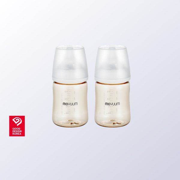 Gen3 ขวดนมเด็ก Premium PPSU โมยูม ALL IN ONE ขนาด 170ML (ลาย Basic) พร้อมจุก Stage1 สำหรับ 0-3 เดือน เซ็ต 2 ชิ้น