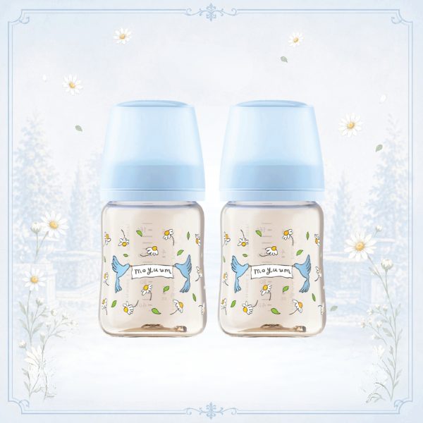 Gen3 ขวดนมเด็ก Premium PPSU โมยูม ALL IN ONE ขนาด 170ML (ลาย Blooming) พร้อมจุก Stage1 สำหรับ 0-3 เดือน (เซ็ท 2 ขวด)