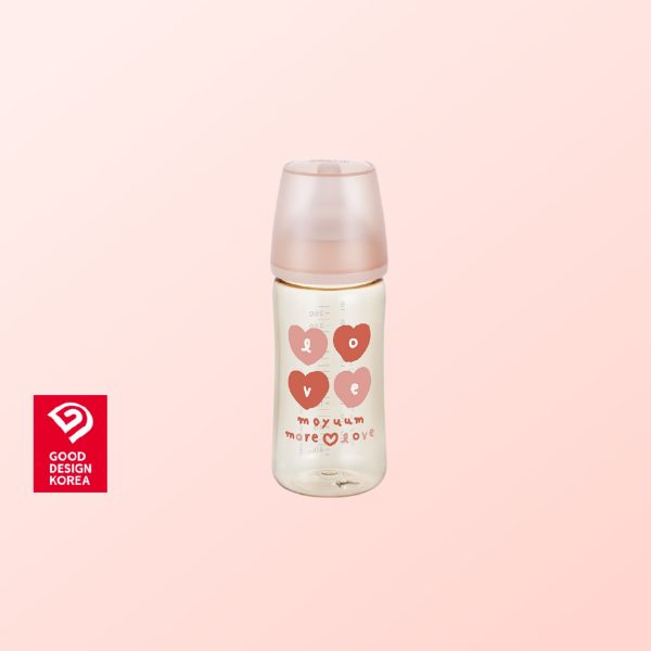 Gen3 ขวดนมเด็ก Premium PPSU โมยูม ALL IN ONE ขนาด 270ML (ลาย More Love) พร้อมจุก Stage2 สำหรับ 3-6 เดือน