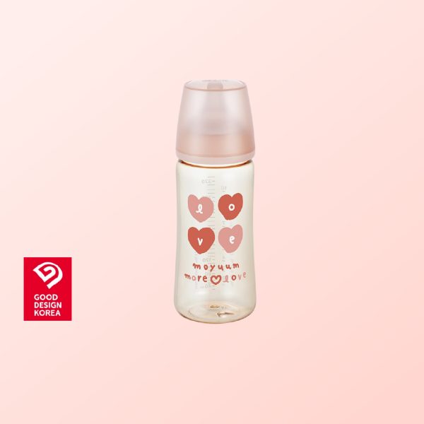 Gen3 ขวดนมเด็ก Premium PPSU โมยูม ALL IN ONE ขนาด 330ML (ลาย More Love) พร้อมจุก Stage3 สำหรับ 6-8 เดือน