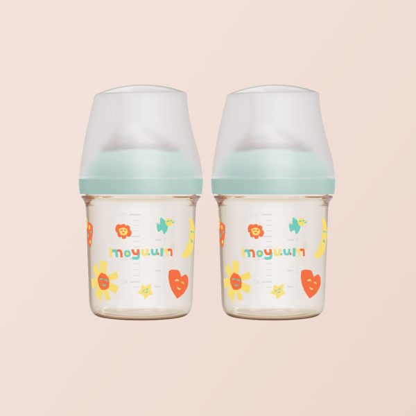 ขวดนมเด็ก PPSU ALL IN ONE ขนาด 160ML (สีมิ้น) เซต 2 ชิ้น พร้อมจุก stage 1 สำหรับ 1-3 เดือน