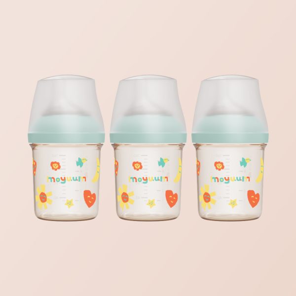 ขวดนมเด็ก PPSU ALL IN ONE ขนาด 160ML (สีมิ้น) เซต 3 ชิ้น พร้อมจุก stage 1 สำหรับ 1-3 เดือน