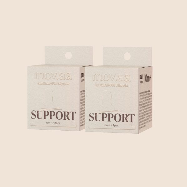 จุกนมซิลิโคน Support NATURAL-FIT (2เซต : 4 ชิ้น) ระดับช่วงวัย +0 เดือน