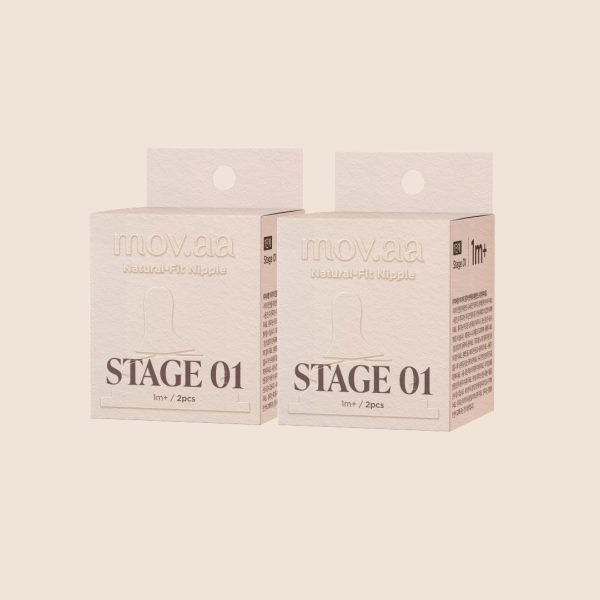 จุกนมซิลิโคน STAGE 1 NATURAL-FIT (2เซต : 4 ชิ้น) ระดับช่วงวัย 1-3 เดือน
