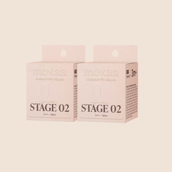 จุกนมซิลิโคน STAGE 2 NATURAL-FIT (2เซต : 4 ชิ้น) ระดับช่วงวัย 3-6 เดือน