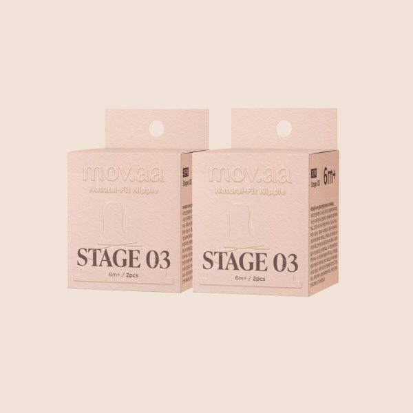 จุกนมซิลิโคน STAGE 3 NATURAL-FIT (2เซต : 4 ชิ้น) ระดับช่วงวัย 6-8 เดือน