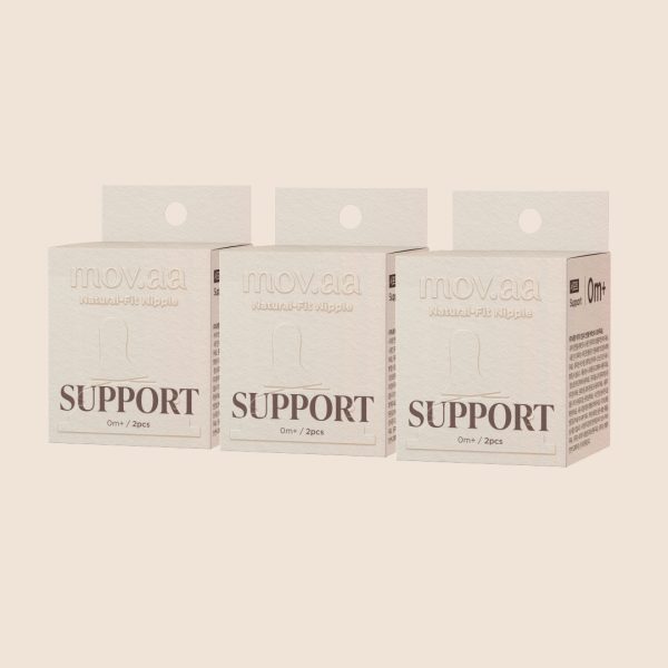 จุกนมซิลิโคน Support NATURAL-FIT (3เซต : 6 ชิ้น) ระดับช่วงวัย +0 เดือน