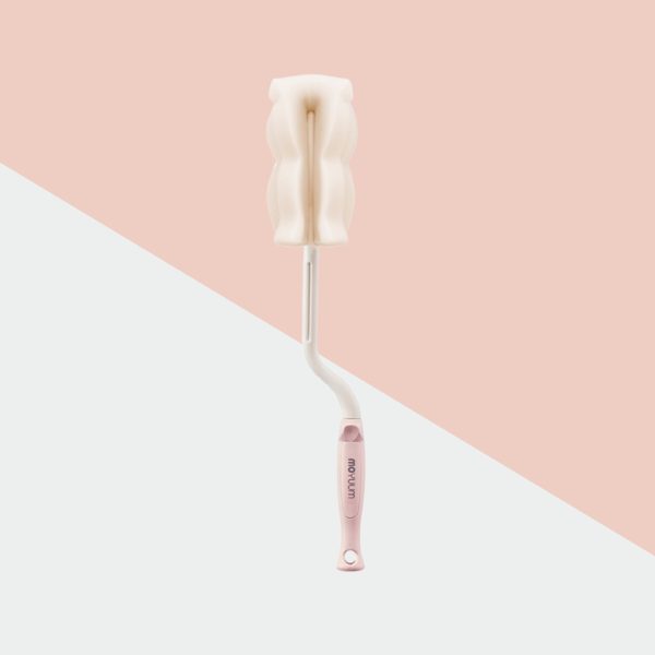 แปรงฟองน้ำล้างขวดนม Dual Sponge Bottle Brush สี Peach Pink