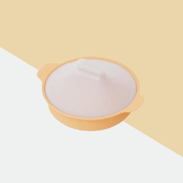 ซิลิโคนนึ่งอาหาร Silicone Divided Baby Food Steamer ผลิตจากแพลทินัมซิลิโคน สี Mustard