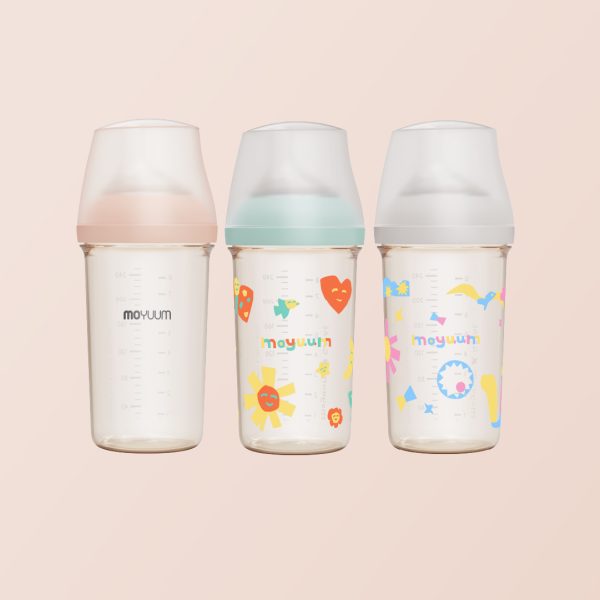 เซ็ทขวดนมเด็ก PPSU ALL IN ONE ขนาด 250ML (เซต 3 ชิ้น) พร้อมจุก stage 1 สำหรับ 1-3 เดือน