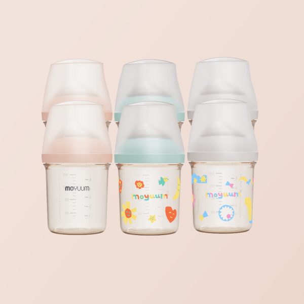 เซ็ทขวดนมเด็ก PPSU ALL IN ONE ขนาด 160ML (เซต 6 ชิ้น) พร้อมจุก stage 1 สำหรับ 1-3 เดือน