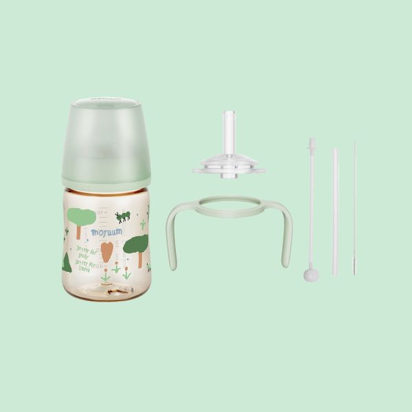 Gen3 ขวดนมเด็ก Premium PPSU โมยูม ALL IN ONE ขนาด 170ML + มือจับ (ลาย Better Green) พร้อมจุก Stage 1 สำหรับ 0-3 เดือน