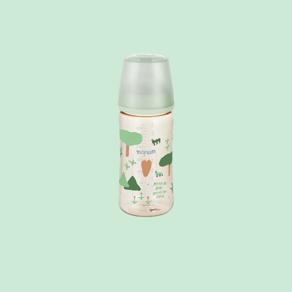 Gen3 ขวดนมเด็ก Premium PPSU โมยูม ALL IN ONE ขนาด 270ML เซต 2 ขวด (ลาย Better Green) พร้อมจุก Stage 2 สำหรับ 3-6 เดือน