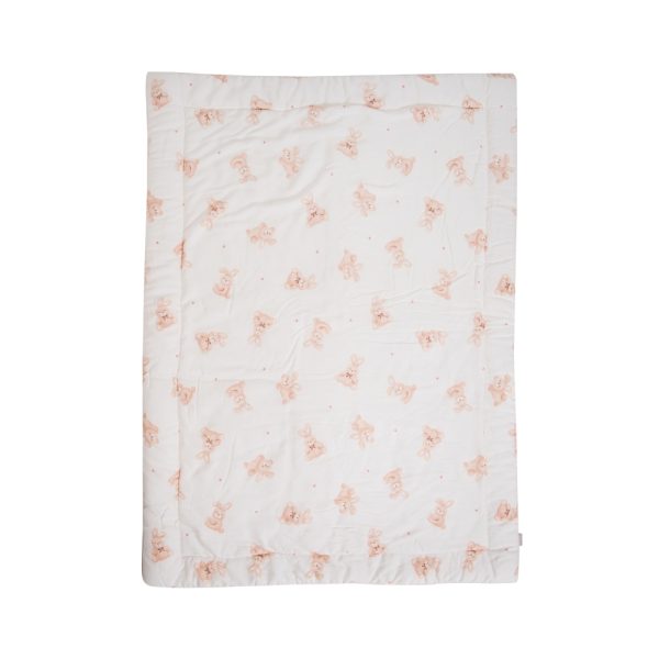 ผ้าปูที่นอนสำหรับเด็กทารก Green Tea Modal ลาย Cozy Bunny